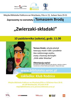 Klub Rodzica - warsztaty z Tomaszem Brodą